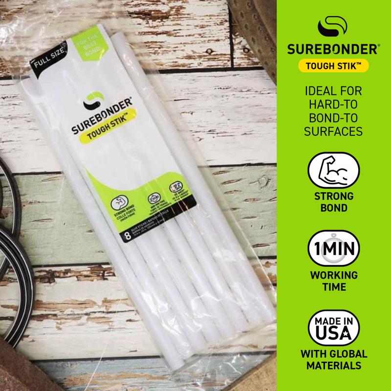Surebonder .44 in. D X 10 in. L Hot Glue Sticks Clear 8 pk
