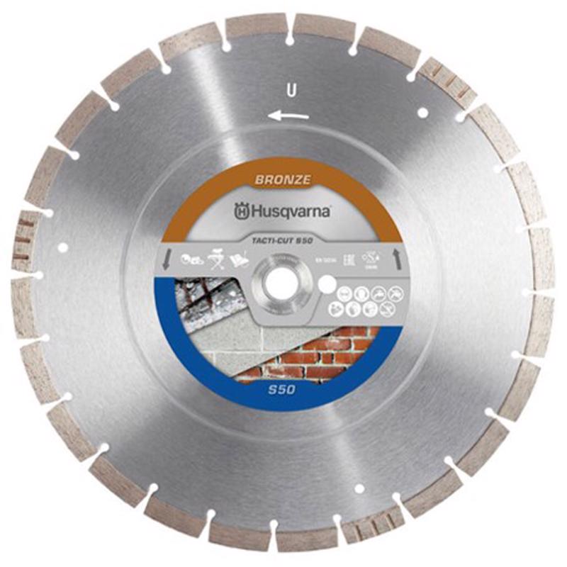 Husqvarna 14 in. D X 1 in. Tacti-Cut S50 Diamond Circular Saw Blade