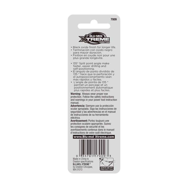 Blu-Mol Xtreme 11/64 in. High Speed Steel Drill Bit