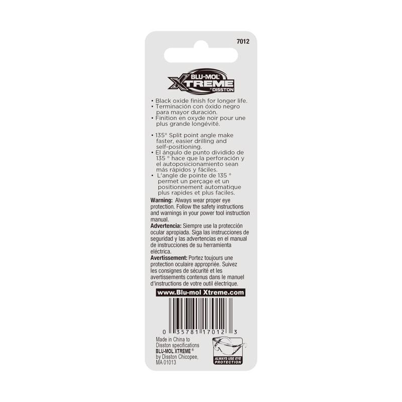 Blu-Mol Xtreme 7/32 in. High Carbon Steel Drill Bit