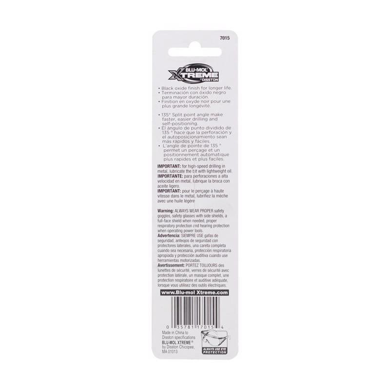 Blu-Mol Xtreme 3/8 in. High Speed Steel Drill Bit