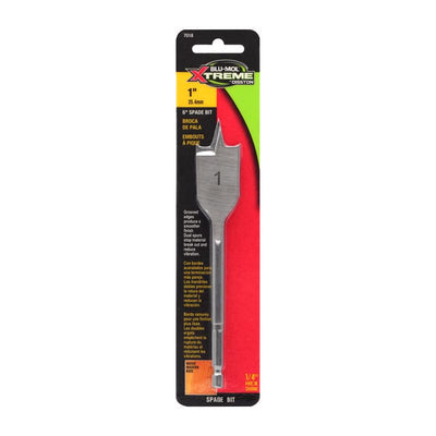 Blu-Mol Xtreme 1 in. X 6 in. L Carbon Steel Spade Bit Hex Shank