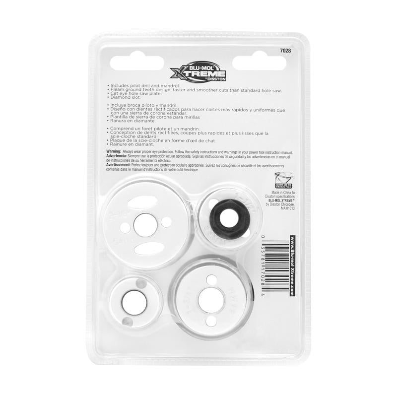Blu-Mol Xtreme Bi-Metal 1/4 in. D Hole Saw Set