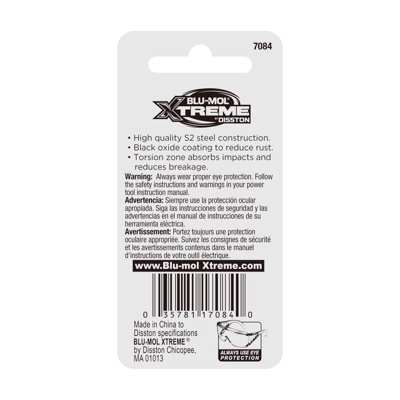 Blu-Mol Xtreme Hex 7/64 in. X 2 in. L Screwdriver Bit S2 Tool Steel