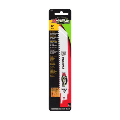 Blu-Mol Xtreme 6 in. Bi-Metal Reciprocating Blade 6 TPI