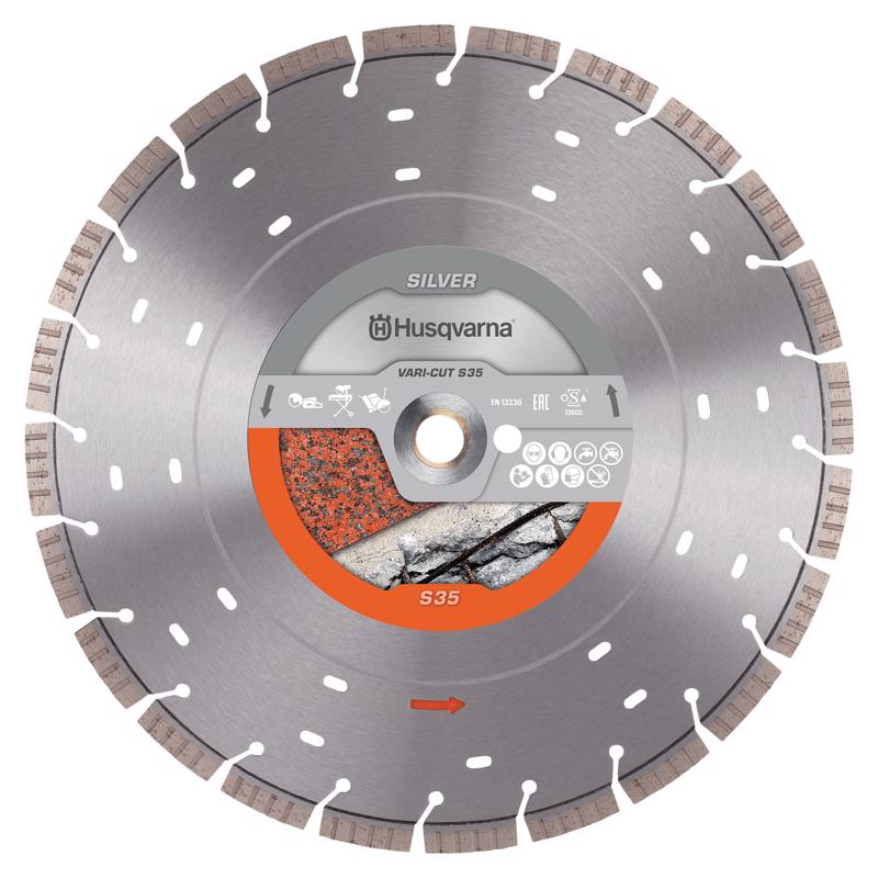 Husqvarna 14 in. D X 1 in. Vari-Cut S35 Diamond Circular Saw Blade