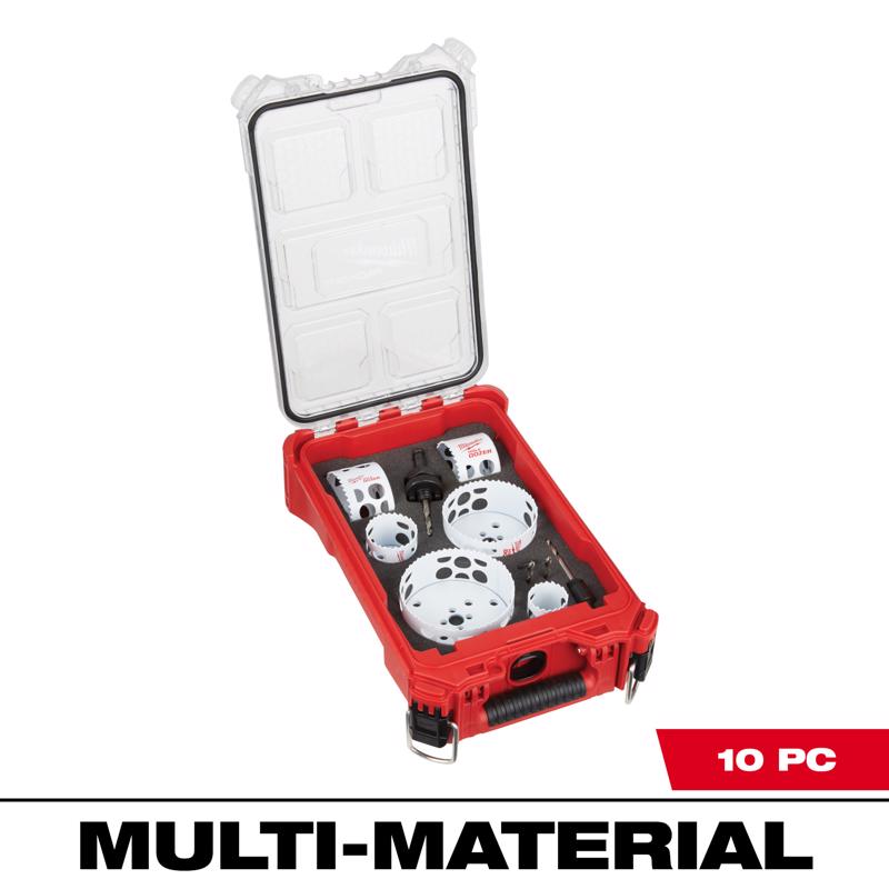 Milwaukee Hole Dozer Bi-Metal 4.6 in. L Hole Saw Kit