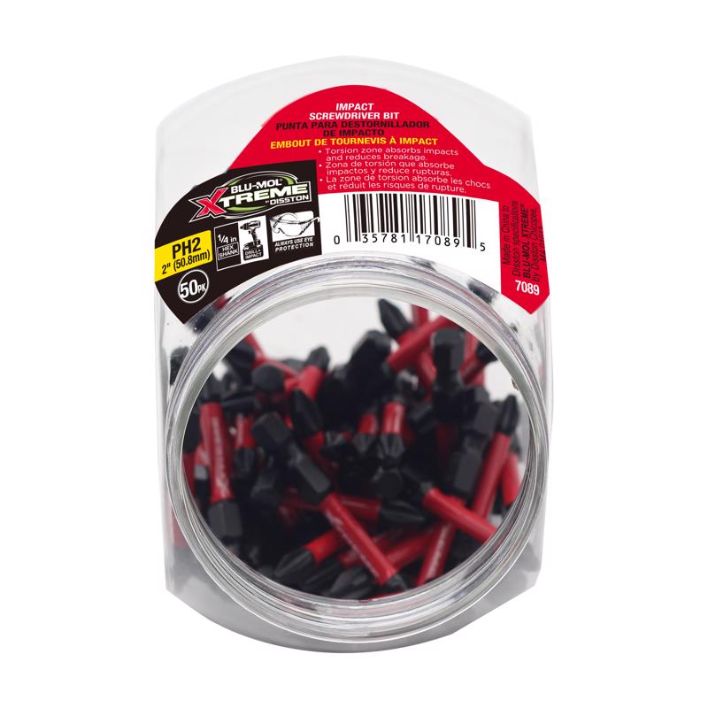 Blu-Mol Xtreme Phillips 2 in. L Screwdriver Bit S2 Tool Steel