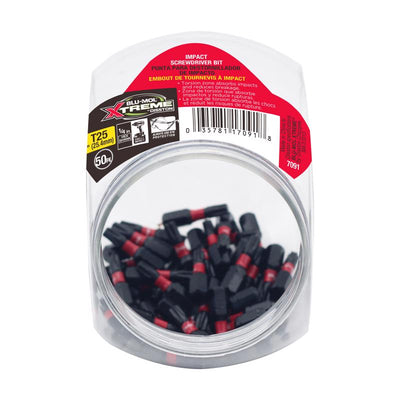 Blu-Mol Xtreme Torx T25 X 1 in. L Screwdriver Bit S2 Tool Steel