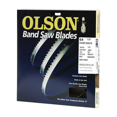 Olson 64.5 in. L X 0.5 in. W Metal Band Saw Blade 18 TPI Wavy teeth