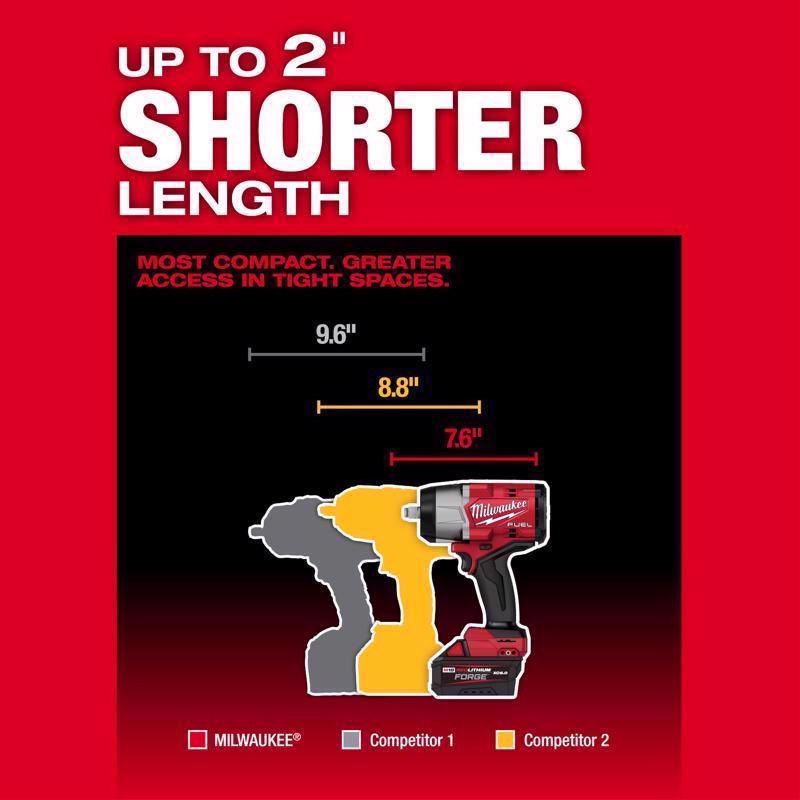 Milwaukee M18 FUEL 1/2 in. Cordless Brushless Impact Wrench Tool Only