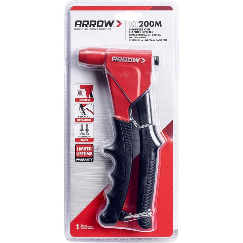 Arrow Metal Headless Rivet Tool Black/Red