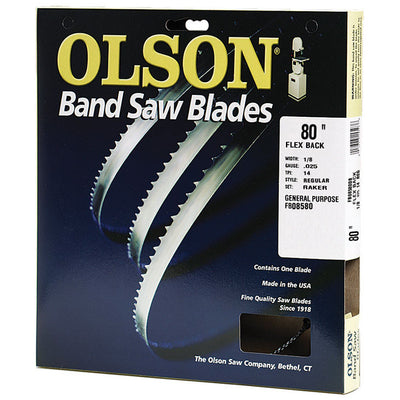 Olson 80 in. L X 1/8 in. W Carbon Steel Band Saw Blade 14 TPI Regular teeth