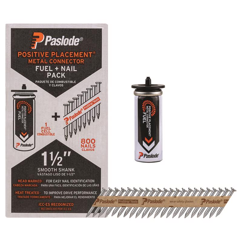 Paslode ProStrip 1-1/2 in. L Paper Strip Brite Fuel and Nail Kit 30 deg