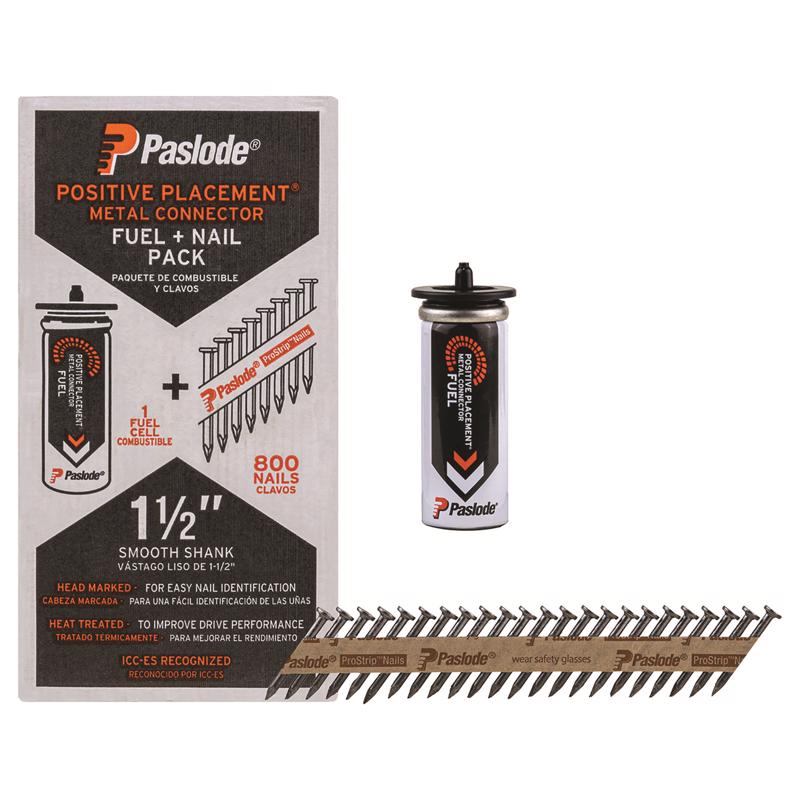 Paslode ProStrip 1-1/2 in. L Plastic Strip Brite Fuel and Nail Kit 30 deg