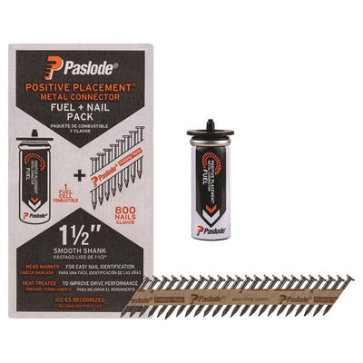 Paslode ProStrip 1-1/2 in. L Plastic Strip Brite Fuel and Nail Kit 30 deg