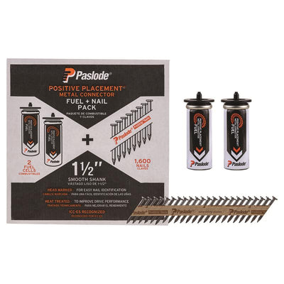 Paslode ProStrip 1-1/2 in. L Paper Strip Brite Fuel and Nail Kit 30 deg