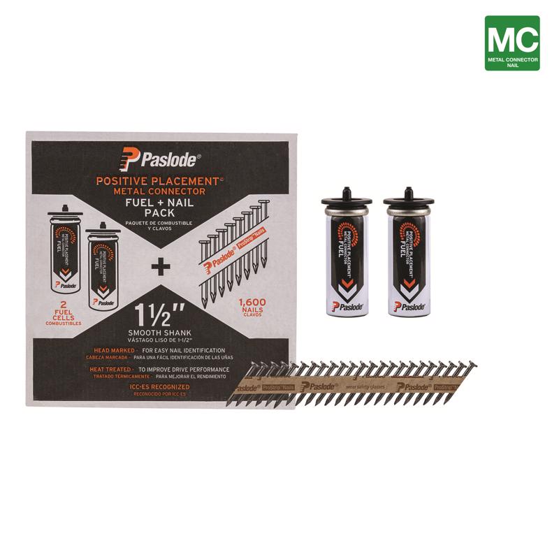 Paslode ProStrip 1-1/2 in. L Paper Strip Brite Fuel and Nail Kit 30 deg