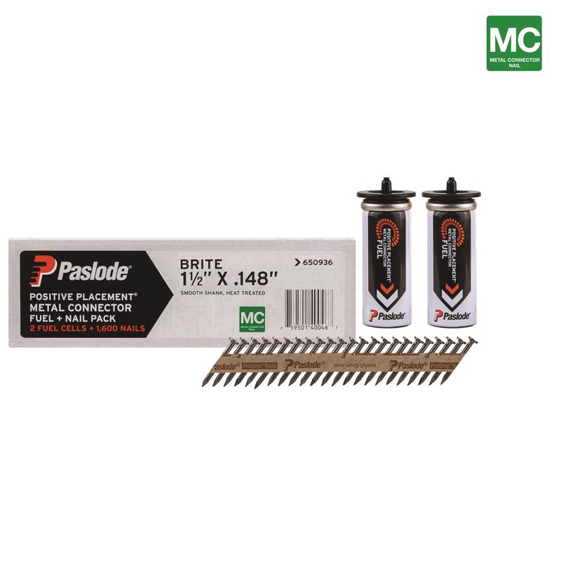 Paslode ProStrip 1-1/2 in. L Paper Strip Brite Fuel and Nail Kit 30 deg