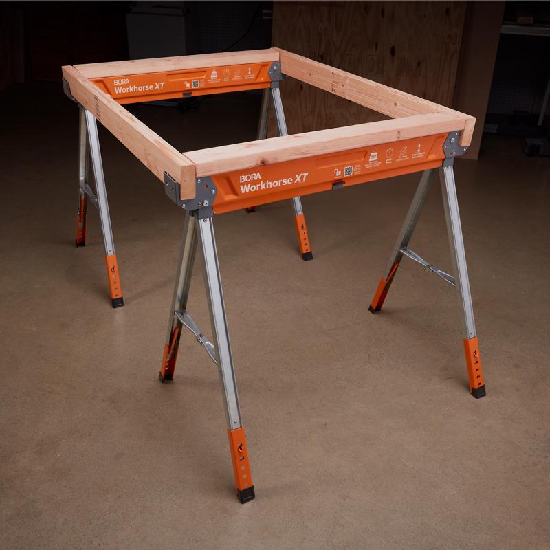 Bora Workhorse XT Adjustable Folding Sawhorse 1400 lb. cap.