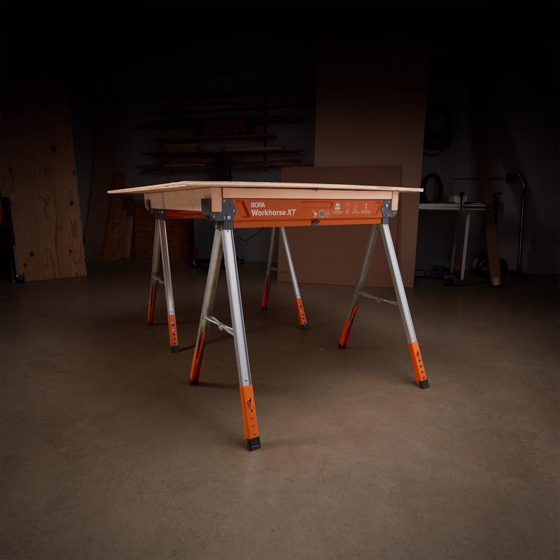 Bora Workhorse XT Adjustable Folding Sawhorse 1400 lb. cap.
