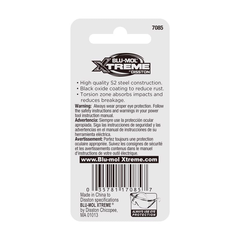 Blu-Mol Xtreme Hex 5/32 in. X 2 in. L Screwdriver Bit S2 Tool Steel