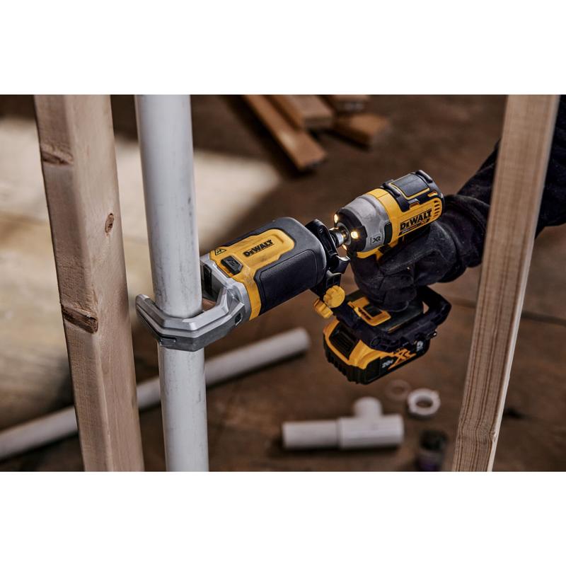 DeWalt Impact Connect 2 in. PVC/PEX Pipe Cutter Attachment Black/Yellow