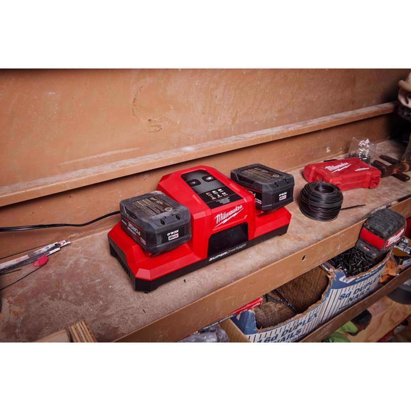 Milwaukee M18 Lithium-Ion Dual Bay Simultaneous Super Battery Charger