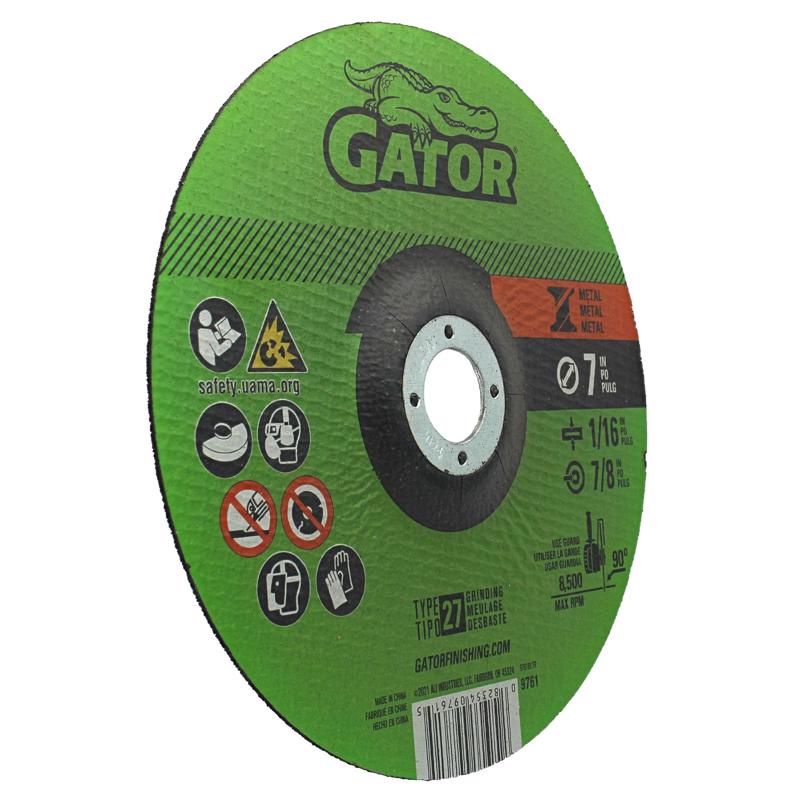 Gator 7 in. D X 7/8 in. Aluminum Oxide Metal Cut-Off Blade