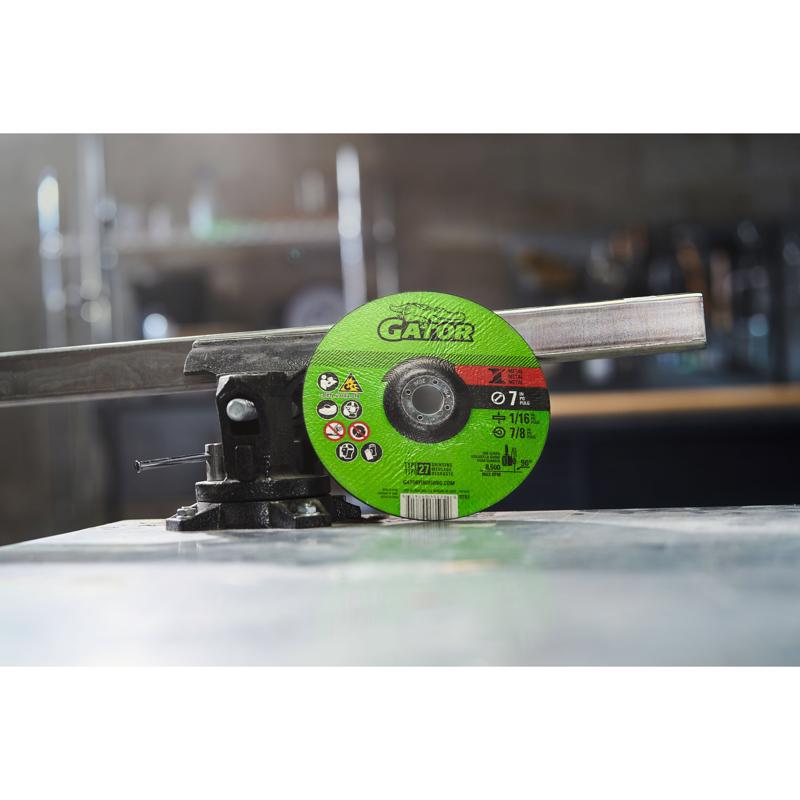 Gator 7 in. D X 7/8 in. Aluminum Oxide Metal Cut-Off Blade
