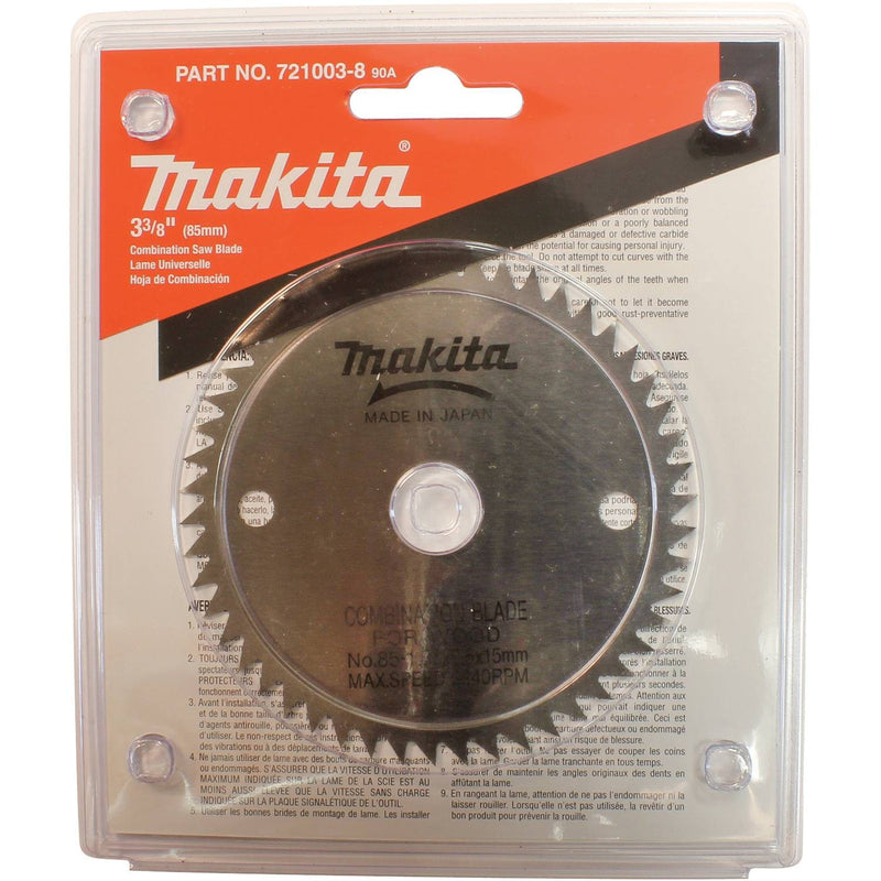 Makita 3-3/8 in. D X 15 mm mm N/A Steel Circular Saw Blade 50 teeth