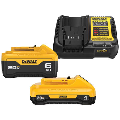 DeWalt 20V MAX DCB2460C Lithium-Ion 4Ah and 6Ah Battery and Charger Starter Kit
