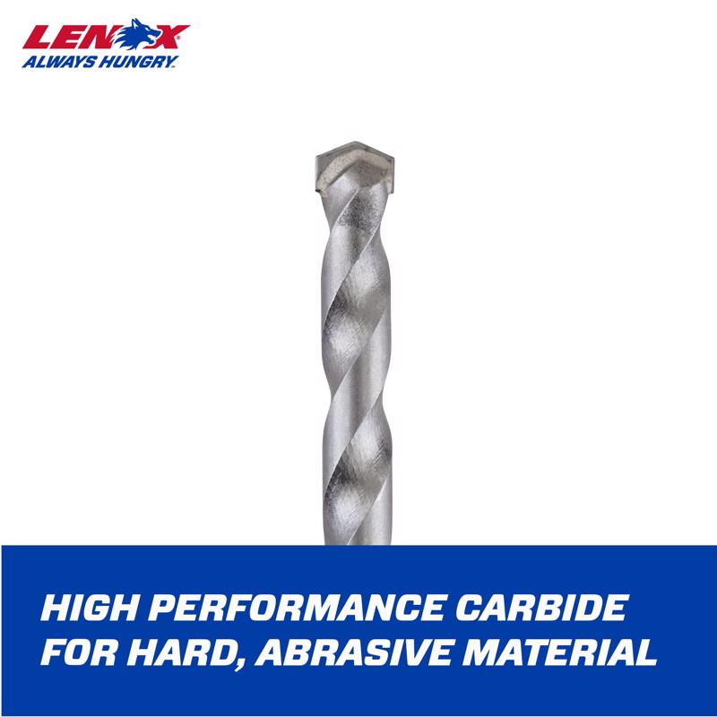 Lenox 108 mm Carbide Tipped 4-1/4 in. L X 1/4 in. D Hole Saw Pilot Bit