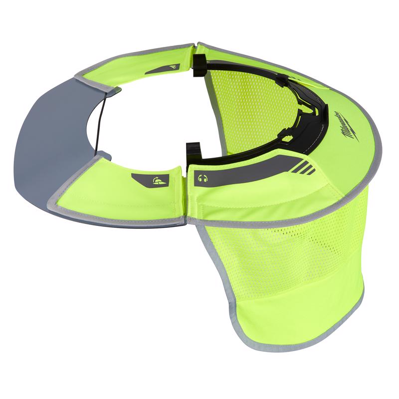 Milwaukee Bolt Hard Hat Sun Shade Fluorescent Yellow