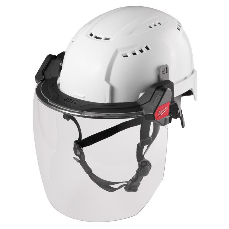Milwaukee Bolt Anti-Fog PPE Face Shield Clear Lens Black Frame