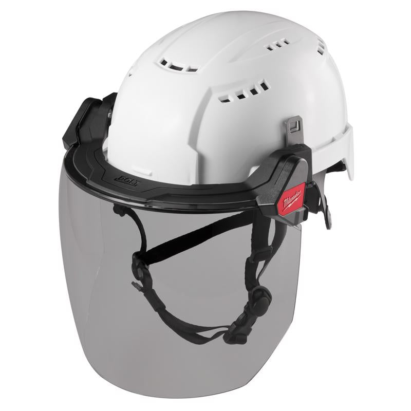 Milwaukee Bolt Anti-Fog PPE Face Shield Gray Lens Black Frame