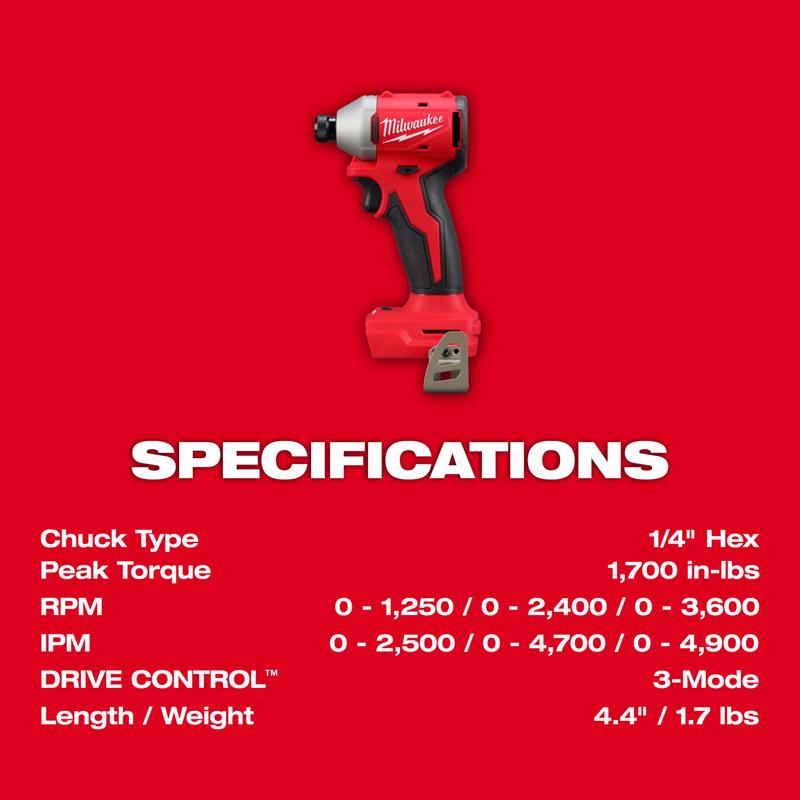 Milwaukee M18 Cordless Brushless 2 Tool Combo Kit