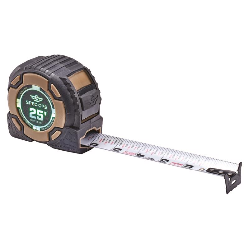 Spec Ops 25 ft. L X 3.3 in. W Tape Measure