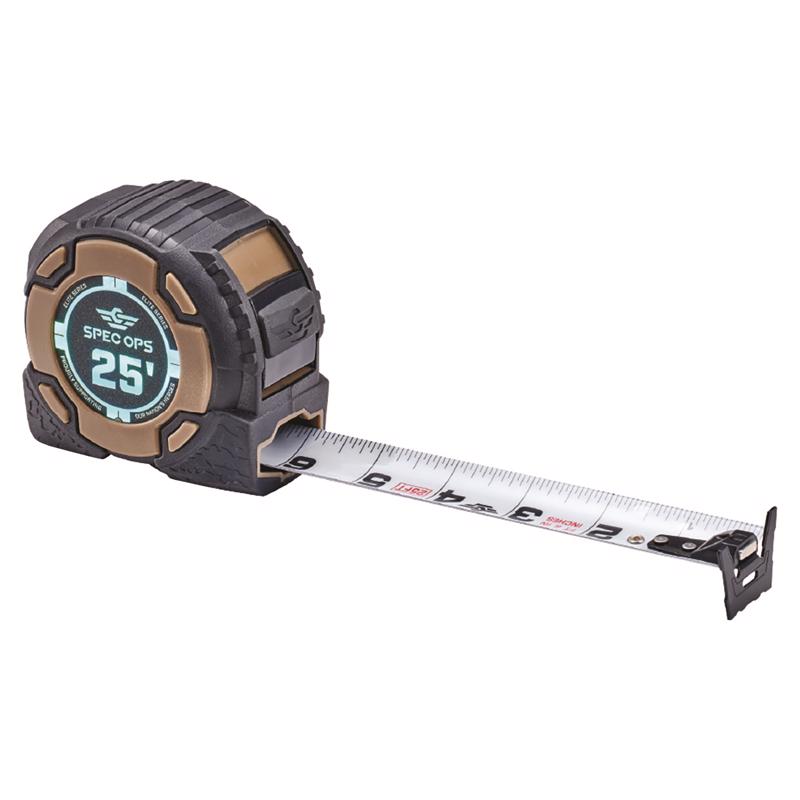 Spec Ops 25 ft. L X 3.69 in. W Tape Measure