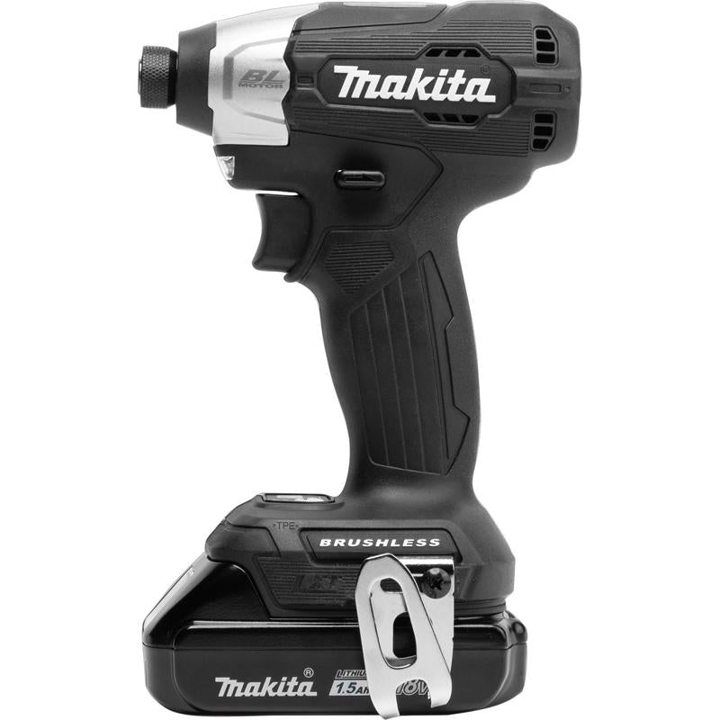 Makita 18V LXT Sub-Compact 1.5 amps 1/4 in. Cordless Brushless Compact Impact Driver Kit (Battery &