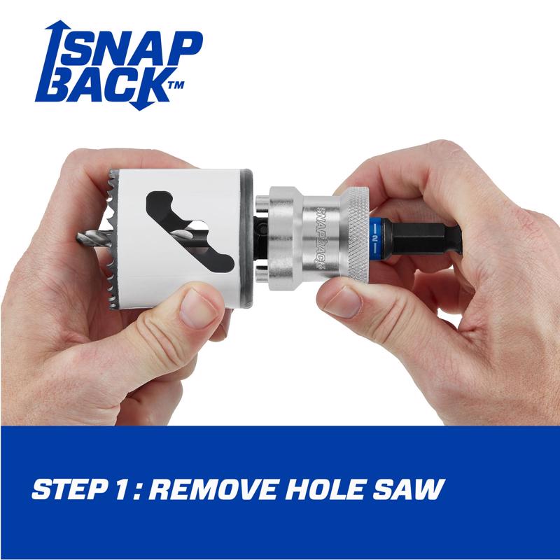 Lenox Snap-Back Steel 1/2 in. D Hole Saw Arbor