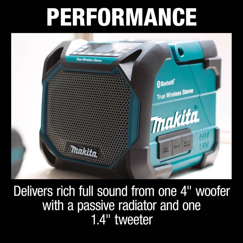 Makita LXT/CXT Wireless Bluetooth Weather Resistant Jobsite Speaker