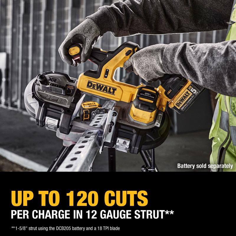 DeWalt 20V MAX XR Cordless Brushless 3-3/8 in. Dual-Trigger Band Saw Tool Only
