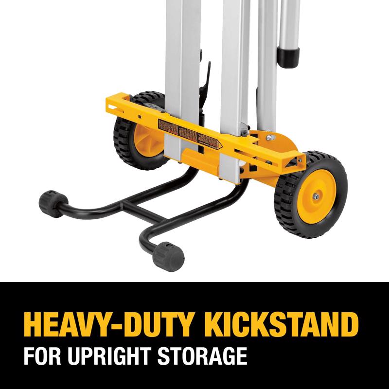DeWalt Aluminum 9 in. H X 19.75 in. W Rolling Table Saw Stand 200 lb. capacity Yellow