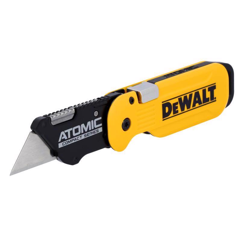 DeWalt Press and Flip Atomic Compact Utility Knife Yellow