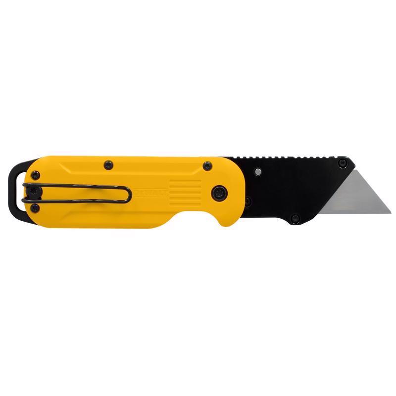 DeWalt Press and Flip Atomic Compact Utility Knife Yellow