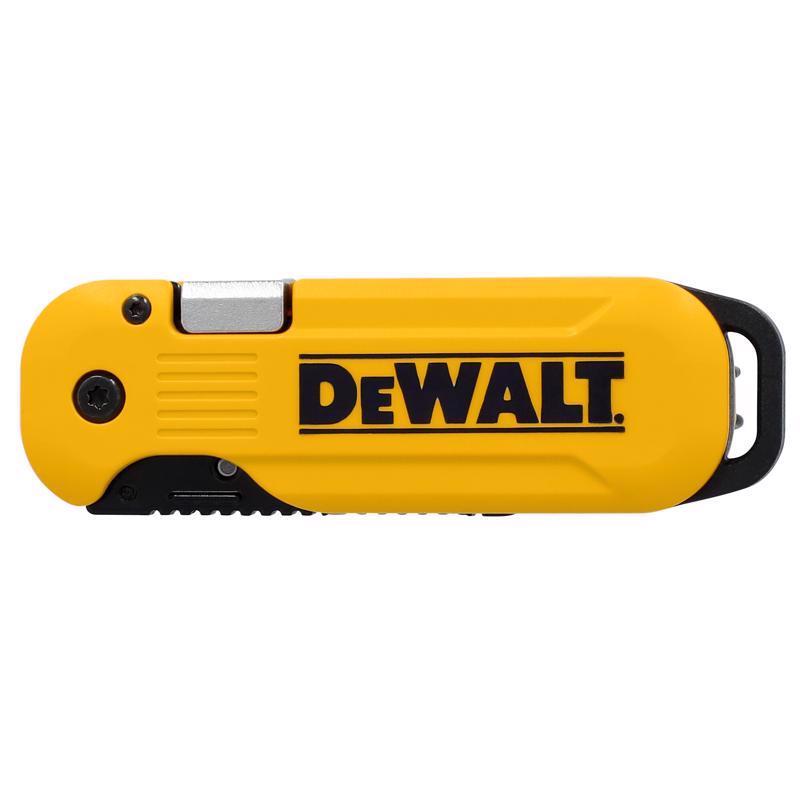 DeWalt Press and Flip Atomic Compact Utility Knife Yellow