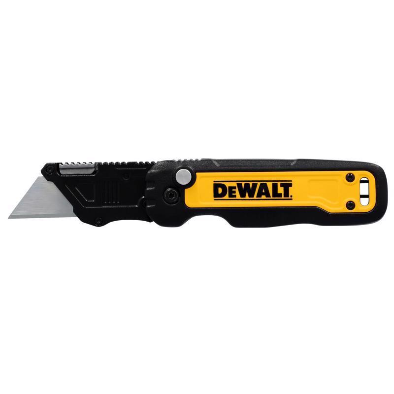 DeWalt Press and Flip Compact Utility Knife Black/Yellow