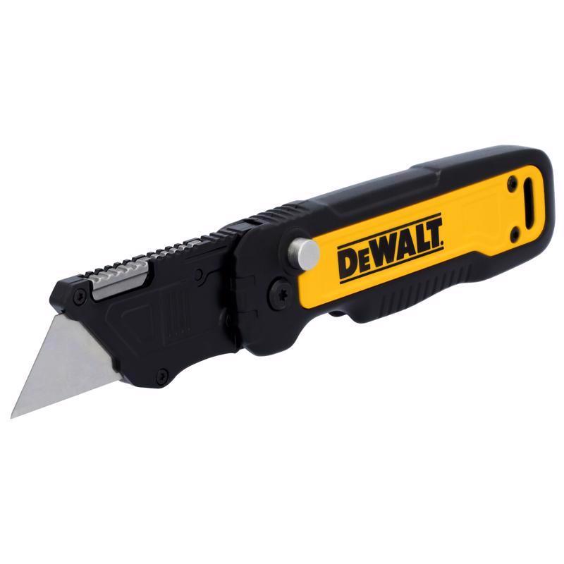 DeWalt Press and Flip Compact Utility Knife Black/Yellow