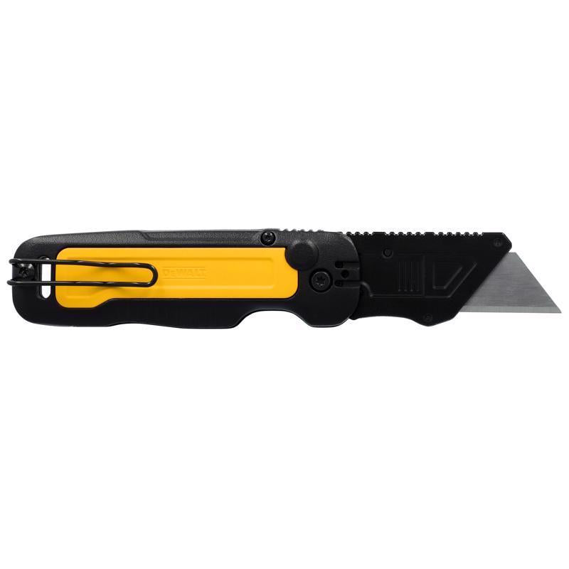 DeWalt Press and Flip Compact Utility Knife Black/Yellow